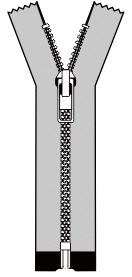 cremallera cerrada